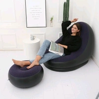 Inflatable Lounge Chair | Portable Air Sofa for Home, Camping, Dorm & Outdoor Relaxation | Ultra-Comfortable & Durable Blow-Up Chair