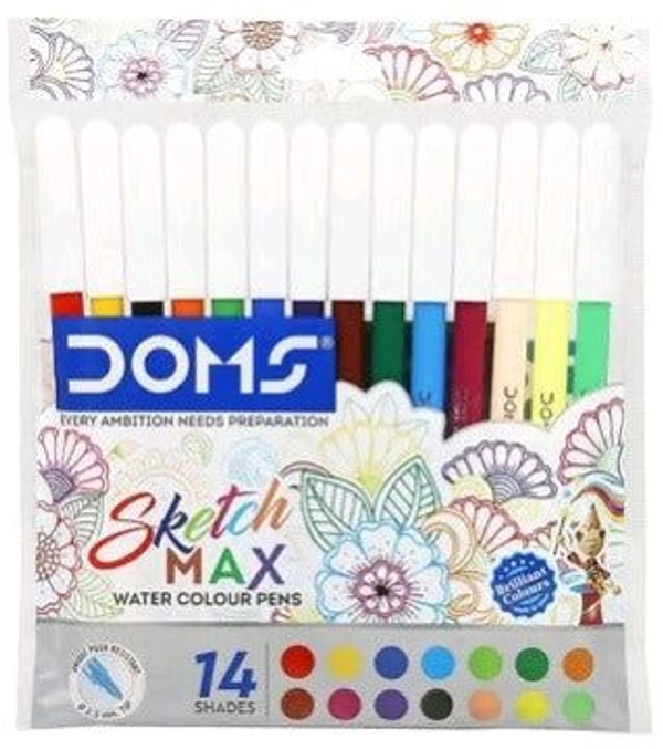 (DOMS) Sketch Max Water Colour Pens(14shade)