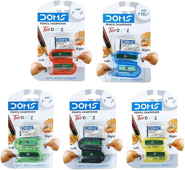 DOMS Sharpener | Precision Blade for Smooth Sharpening | Durable & Ergonomic Design | Safe for Kids & Students | Perfect for School, Office & Art Supplies 