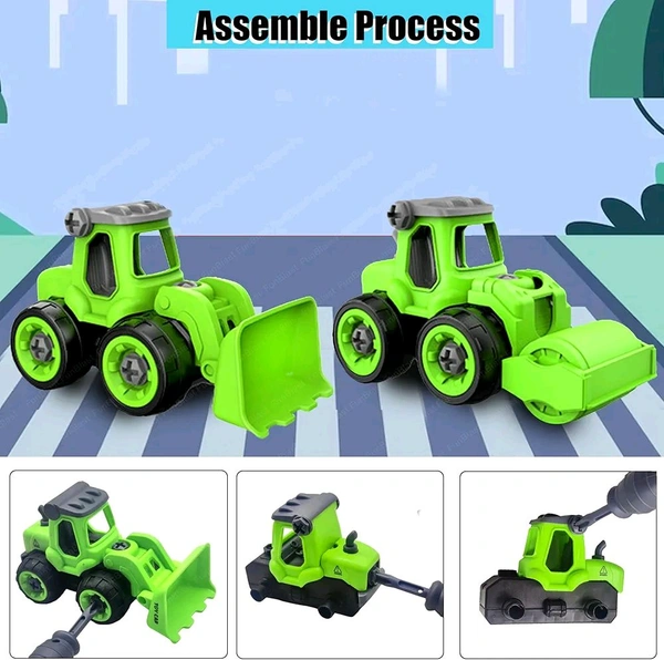 FunBlast Construction Vehicle, DIY Assembling & Building Construction Trucks with 1 Screwdriver, Kids Building Vehicles Toys for 2+ Year Old Kids, Boys, Girls(multi Colour )