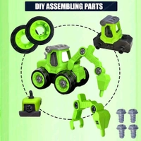 FunBlast Construction Vehicle, DIY Assembling & Building Construction Trucks with 1 Screwdriver, Kids Building Vehicles Toys for 2+ Year Old Kids, Boys, Girls(multi Colour )