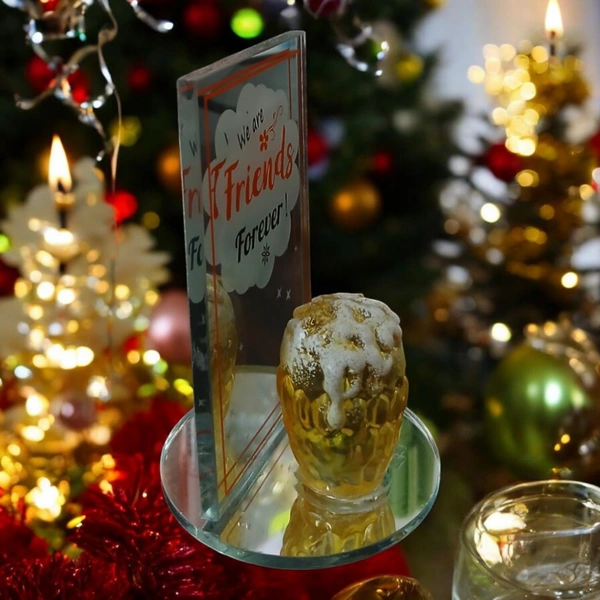 Beer Glass Gift – Elegant Decorative Crystal Beer Glass for Unique Gifting, Collectibles & Display | Perfect Keepsake for Beer Lovers | SKVWORLD 🍺