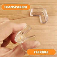V-Shape Baby Safety Table Corner Guards – Soft, Shockproof & Transparent | SKVWORLD 