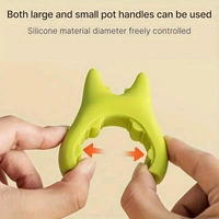 Spoon Pot Pan Holder | Heat-Resistant Non-Slip Silicone Spatula Bracket Clip | Fun Cartoon Spoon Rest for Kitchen | SKVWORLD
