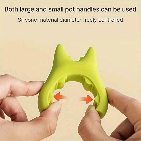 Spoon Pot Pan Holder | Heat-Resistant Non-Slip Silicone Spatula Bracket Clip | Fun Cartoon Spoon Rest for Kitchen | SKVWORLD