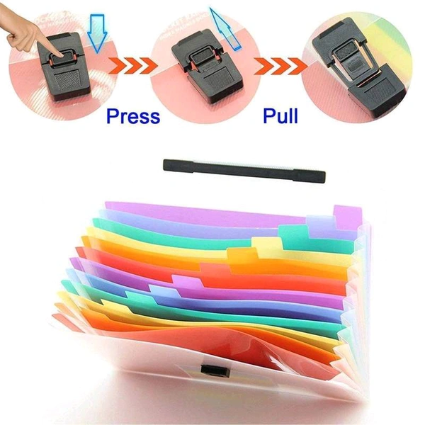 Rainbow File Folder 13 Pocket 