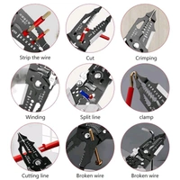  28-in-1 Wire Stripper & Crimping Tool – Multifunctional Cutting Pliers | Chromium Vanadium Steel | Cable Stripping, Splitting, Looping & Crimping | Electrician’s Essential Tool – SKVWORLD
