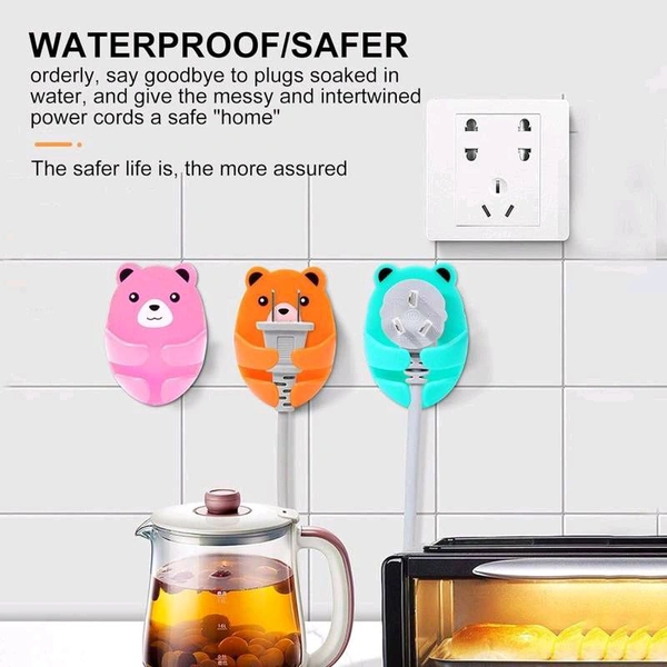 Plug Wall Hook Cute Bears (Pack Of 2)