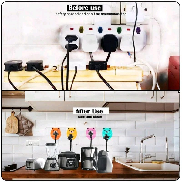 Plug Wall Hook Cute Bears (Pack Of 2)