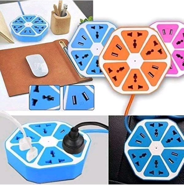 USB Soket Bersegi Enam 