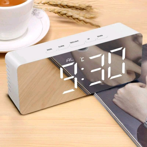 Digital Mirror Clock Led Display Alarm Clock