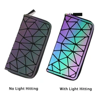 Luminous Geometric Wallet – Stylish & Spacious Clutch for Women | Glow-in-the-Dark Design, Large Capacity with Card & Cash Slots | Fashionable & Durable Ladies Handbag