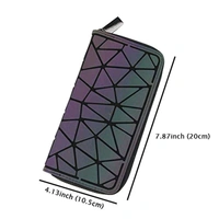 Luminous Geometric Wallet – Stylish & Spacious Clutch for Women | Glow-in-the-Dark Design, Large Capacity with Card & Cash Slots | Fashionable & Durable Ladies Handbag