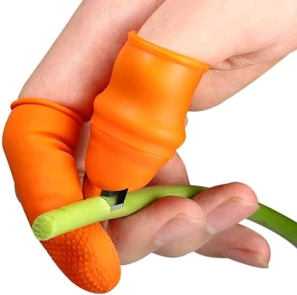 Thumb Knife Silicone Finger Cutter Set – Easy Vegetable Picking, Cutting & Finger Protection | SKVWORLD