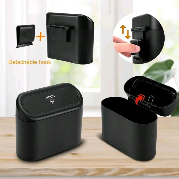 Car Trash Can with Lid – Waterproof Mini Vehicle Trash Bin | Portable Small Garbage Organizer for Cars, Home, Office | Leakproof Dustbin for Cup Holder & Door Pocket – SKVWORLD