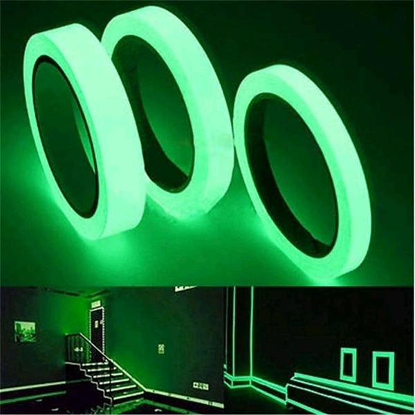 Glow in The Dark Tape – Self-Luminous Safety Tape for Stairs, Walls, Steps, Exit Signs & Emergency Markings – SKVWORLD