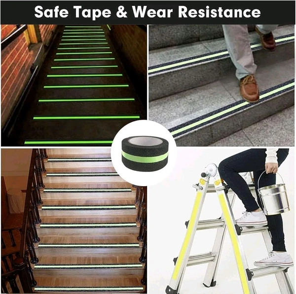 Anti-Slip Safety Glow Tape – High-Traction, Luminous Grip for Stairs & Walkways 