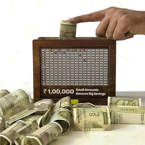 Wooden Coin Piggy Bank