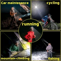 LED Rechargeable Headlamp – 230° Wide Beam, Motion Sensor, 5 Light Modes, Adjustable & Comfortable, USB-C Charging – Perfect for Running, Cycling & Outdoor Activities
