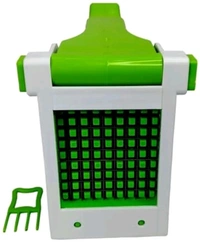Multipurpose Vegetable Cutter & Slicer with Interchangeable Blades | Easy Manual Chopper for Effortless Dicing, Slicing & Julienne Cutting | Ideal for Onion, Potato, Carrot, Salad Prep – SKVWORLD