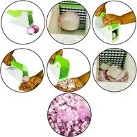 Multipurpose Vegetable Cutter & Slicer with Interchangeable Blades | Easy Manual Chopper for Effortless Dicing, Slicing & Julienne Cutting | Ideal for Onion, Potato, Carrot, Salad Prep – SKVWORLD