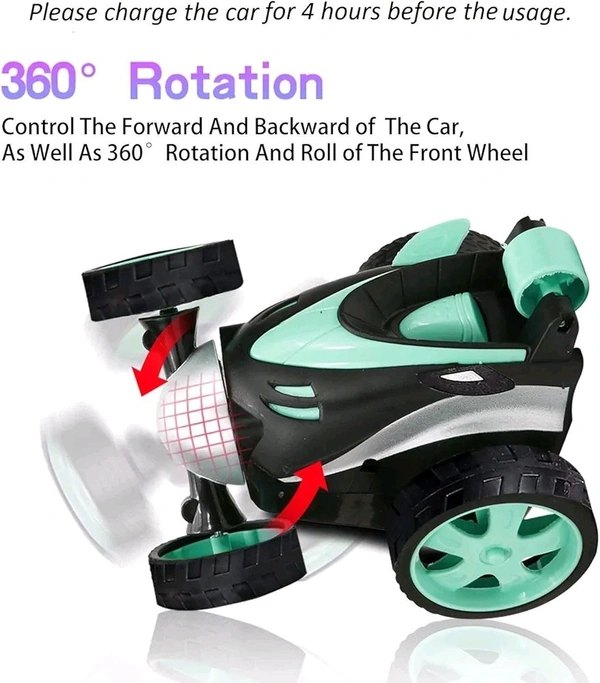 SKVWORLD Vibe RC Stunt Vehicle | 360° Rotating & Rolling Remote Control Car | High-Speed Electric Racing Toy for Boys & Kids | Fun & Exciting RC Car Toy