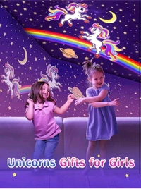 Star LED Projector Night Light – 72 Light Modes, Kids Night Light for Bedroom, Kawaii Unicorn Gifts for Girls, Nursery Room Decor,  Night Lamp|SKVWORLD 