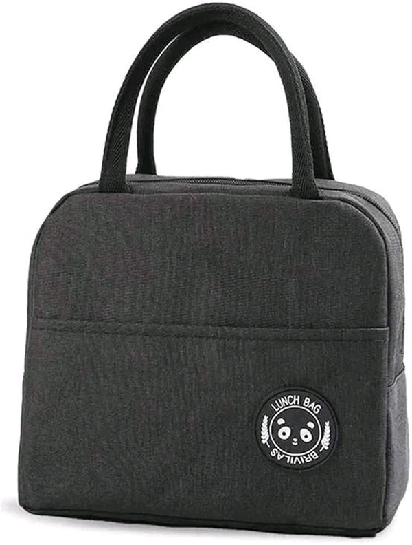 Insulated Lunch Bag for Men Women Kids Boy Girl, Smiley Design Tote Lunch Bag with Aluminum Foil for Work, School, Picnic, Outdoor (Any Colour Received Pack of 1)(7*10 Inches)