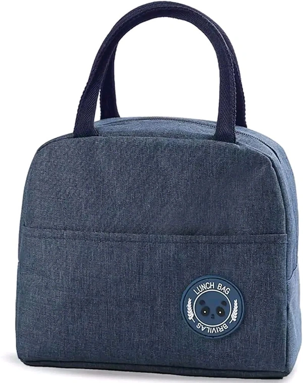 Insulated Lunch Bag for Men Women Kids Boy Girl, Smiley Design Tote Lunch Bag with Aluminum Foil for Work, School, Picnic, Outdoor (Any Colour Received Pack of 1)(7*10 Inches)