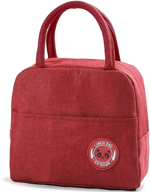 Insulated Lunch Bag for Men Women Kids Boy Girl, Smiley Design Tote Lunch Bag with Aluminum Foil for Work, School, Picnic, Outdoor (Any Colour Received Pack of 1)(7*10 Inches)