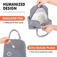 Insulated Lunch Bag for Men Women Kids Boy Girl, Smiley Design Tote Lunch Bag with Aluminum Foil for Work, School, Picnic, Outdoor (Any Colour Received Pack of 1)(7*10 Inches)