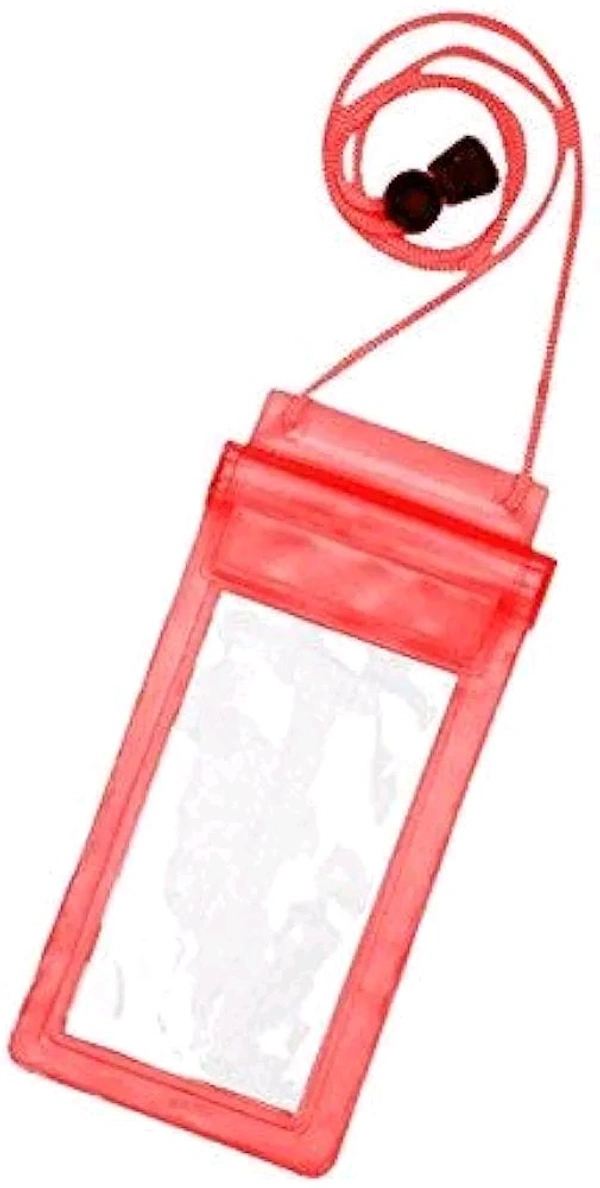 Universal Waterproof Smartphone Protective Sealed PVC Transparent Pouch Dry Bag Cell Phone Case for Protection in Rain ,Holi , Pool, Beach for Suitable for All Mobile Phone & for Money - Random Colour (Pack of 1)