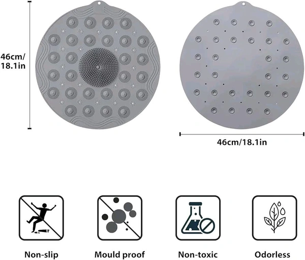 Round Bathroom Mat 