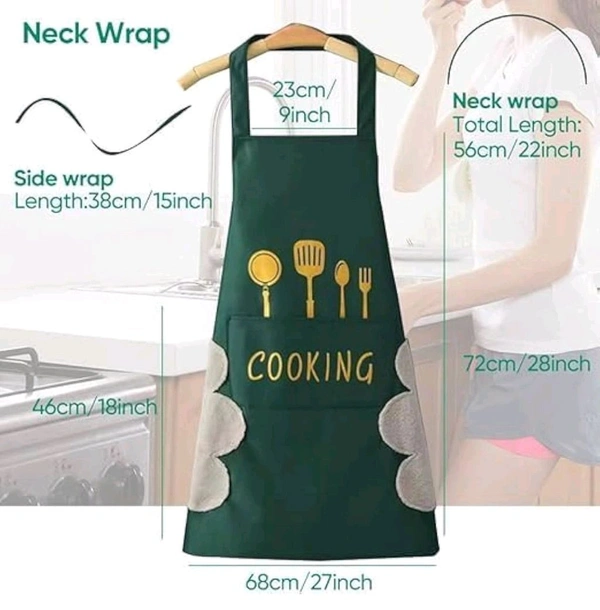 Kitchen Pocket Apron | Waterproof Kitchen Appron | Cute Kitchen Apron With Front Pocket