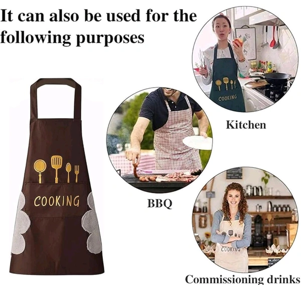 Kitchen Pocket Apron | Waterproof Kitchen Appron | Cute Kitchen Apron With Front Pocket