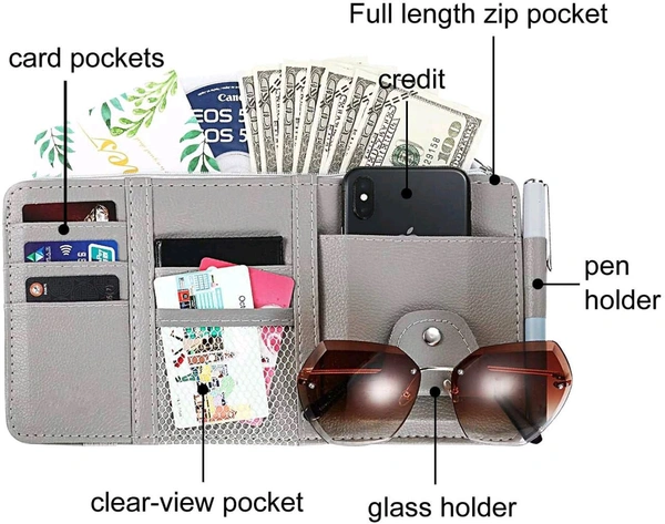 Car Accessories Car Sun Visor Organizer