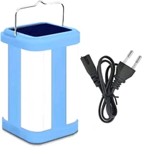 Akari Electric Charging 4 Tubes 80 Watts 360 Degree Extra Bright Lantern with Solar Long Backup Rechargeable Emergency Lights Home Indoor Light
