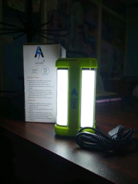 Akari Electric Charging 4 Tubes 80 Watts 360 Degree Extra Bright Lantern with Solar Long Backup Rechargeable Emergency Lights Home Indoor Light
