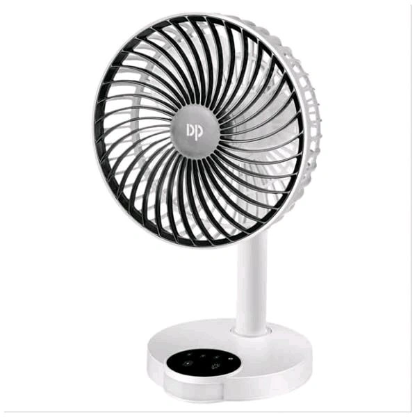 DP 7626 (Rechargeable Table Fan) 4000Mah, With Led Night Light Usb Fan