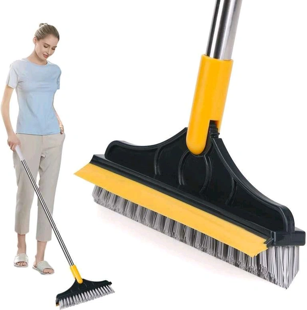 2 In 1 Wiper Brush For Bathroom Toilet Cleaning Nylon Wet And Dry