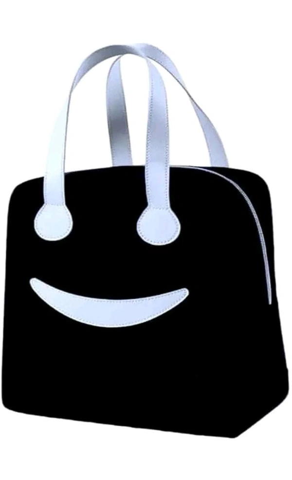 Lunch Bag for Women & Men, Insulated Lunch Bag, Tiffin Lunch Bag for Office/College/School, Lightweight, Durable Handles (Black)