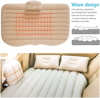 Car Accessories Gold Color Inflatable Car Bed Air Mattress with Two Air Pillows with Car Air Pump 