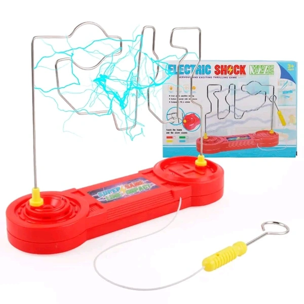Electric Shock Touch Maze Collision Electric Shock Game Toy Wire Skill Maze Science Experiment Toys for Kids Adults