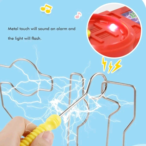 Electric Shock Touch Maze Collision Electric Shock Game Toy Wire Skill Maze Science Experiment Toys for Kids Adults