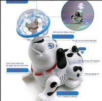 ABS Plastic Bump & Go Dancing Dog with Music & Flashing Lights【2 Yrs & Ups】
