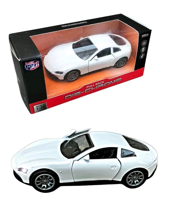 Metal Innova Pullback Toy car with Sound and Light Openable Doors for Kids