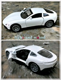 Metal Innova Pullback Toy car with Sound and Light Openable Doors for Kids