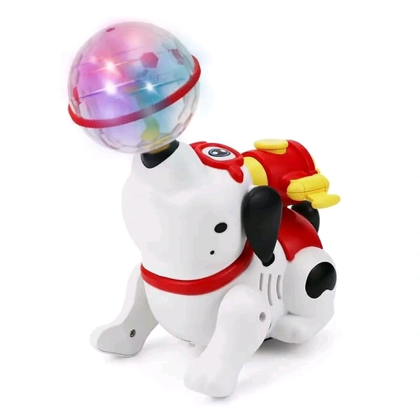 Rotating Crawling Spray Dog Car Vehicle Toy for Kids|Boys|Girls with 360° Rotation, Light & Music (Color-as per Availability), +3yrs.
