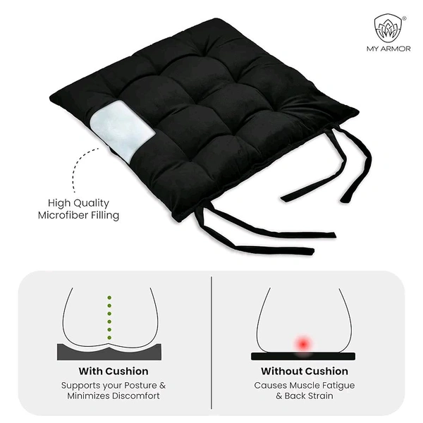 Square Chair Pads Cushion for Comfortable Sitting ( Pack Of 1pc )