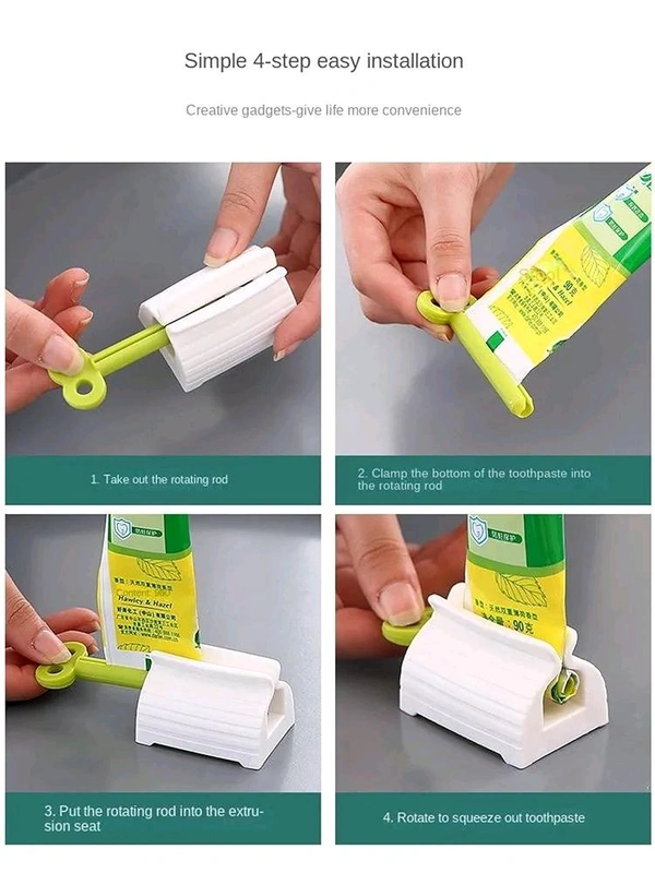 Automatic Toothpaste Dispenser Lazy Facial Cleanser Pressing Utensil Manual Toothpaste Clip Creative Manual Toothpaste Squeezer